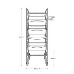 Barber Culture Chiswick Barber Trolley -Wah Shop AM BC1045 3