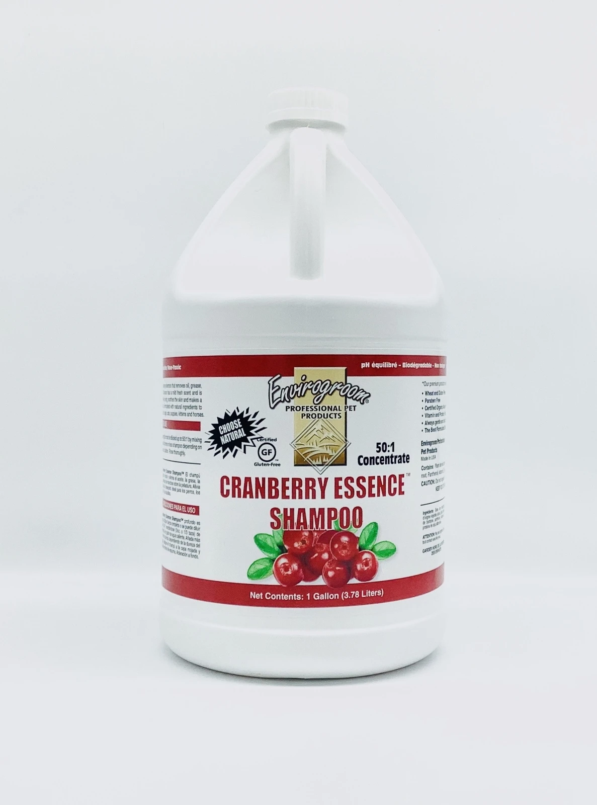 Envirogroom Cranberry Essence Shampoo 50:1 Concentrate 1 Gallon 1 Envirogroom Cranberry Essence Shampoo 50:1 Concentrate 1 Gallon