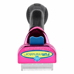 Furminator DeShedding Tool - Small Cat Short Hair Metallic [Pink] -Wah Shop FU 01223 3