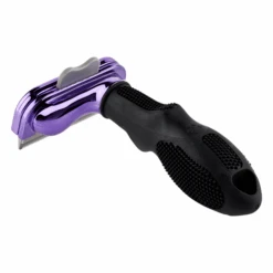 Furminator DeShedding Tool - Large Cat Long Hair Metallic [Purple] -Wah Shop FU 01226 4