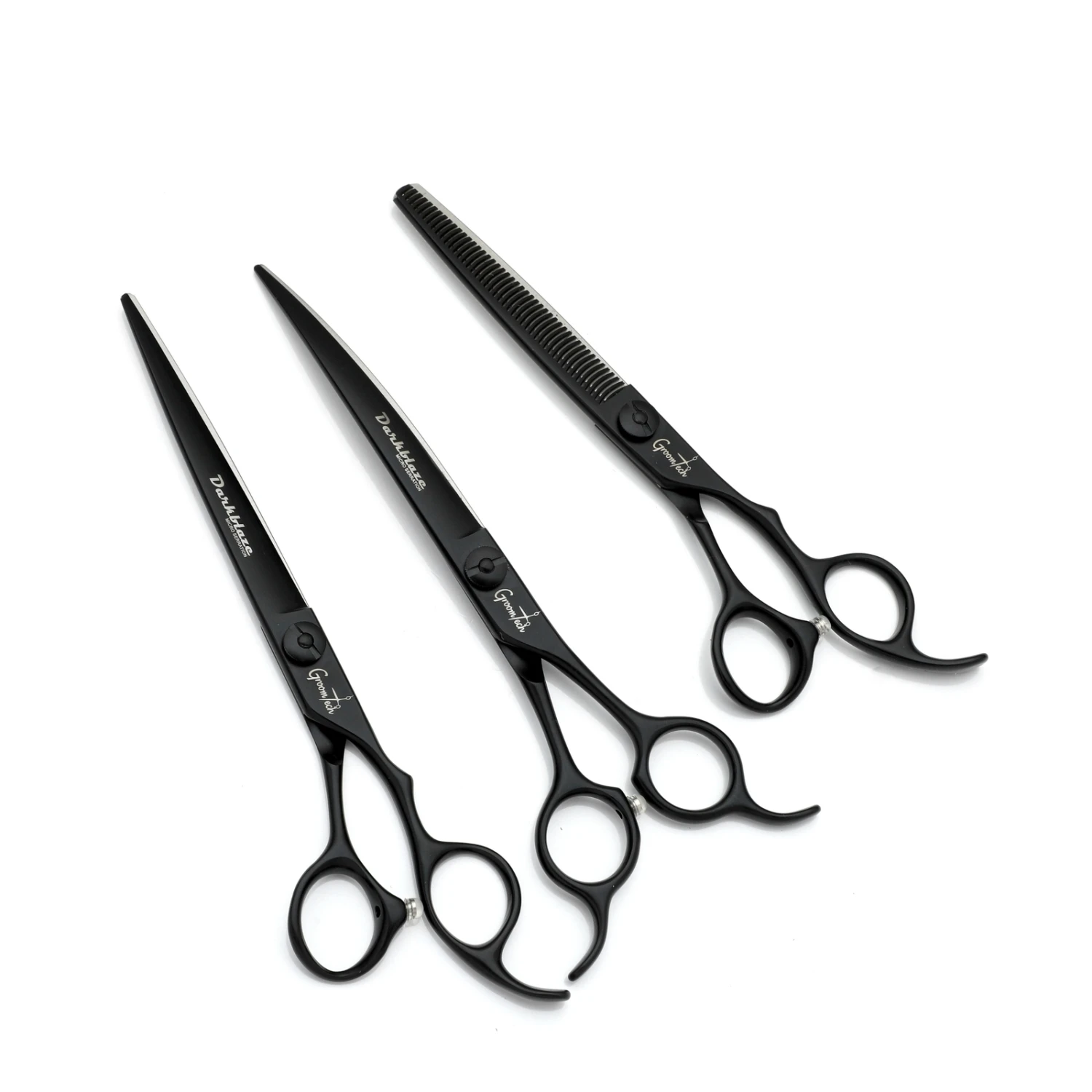 Groomtech Darkblaze Grooming Scissors Kit, Set Of 3 1 Groomtech Darkblaze Grooming Scissors Kit, Set Of 3