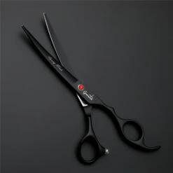 Groomtech Spring Black Pet Grooming Scissors Kit, Set Of 4 With Comb -Wah Shop GT SP070 Set4 4