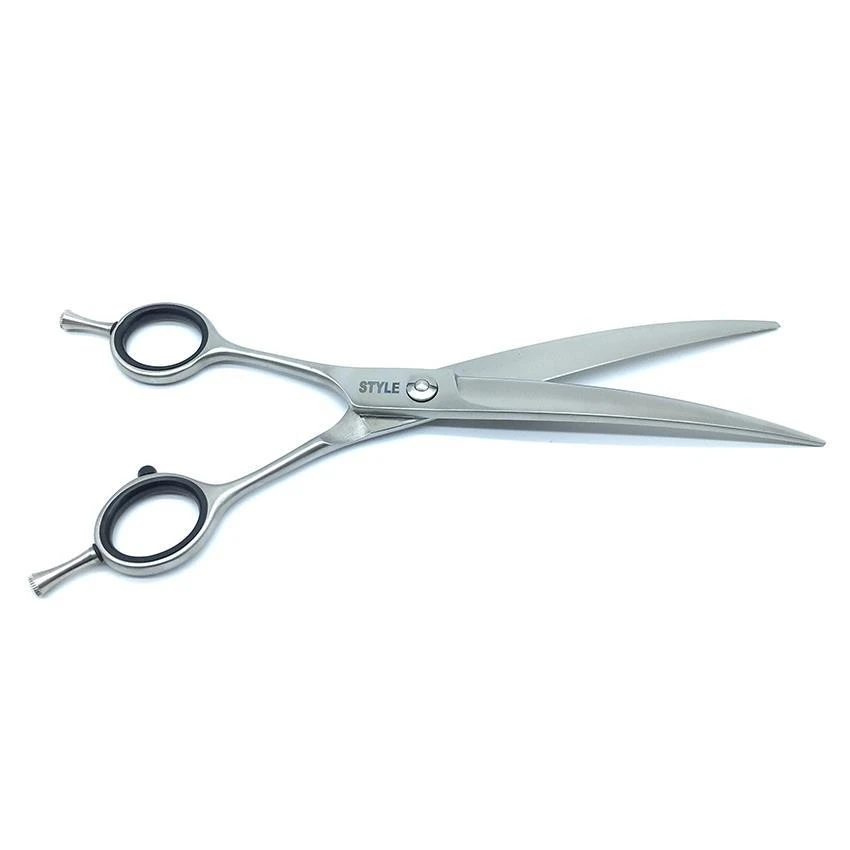 STYLE 7.5" LEFT Handed Grooming Scissors - Curved 1 STYLE 7.5" LEFT Handed Grooming Scissors - Curved