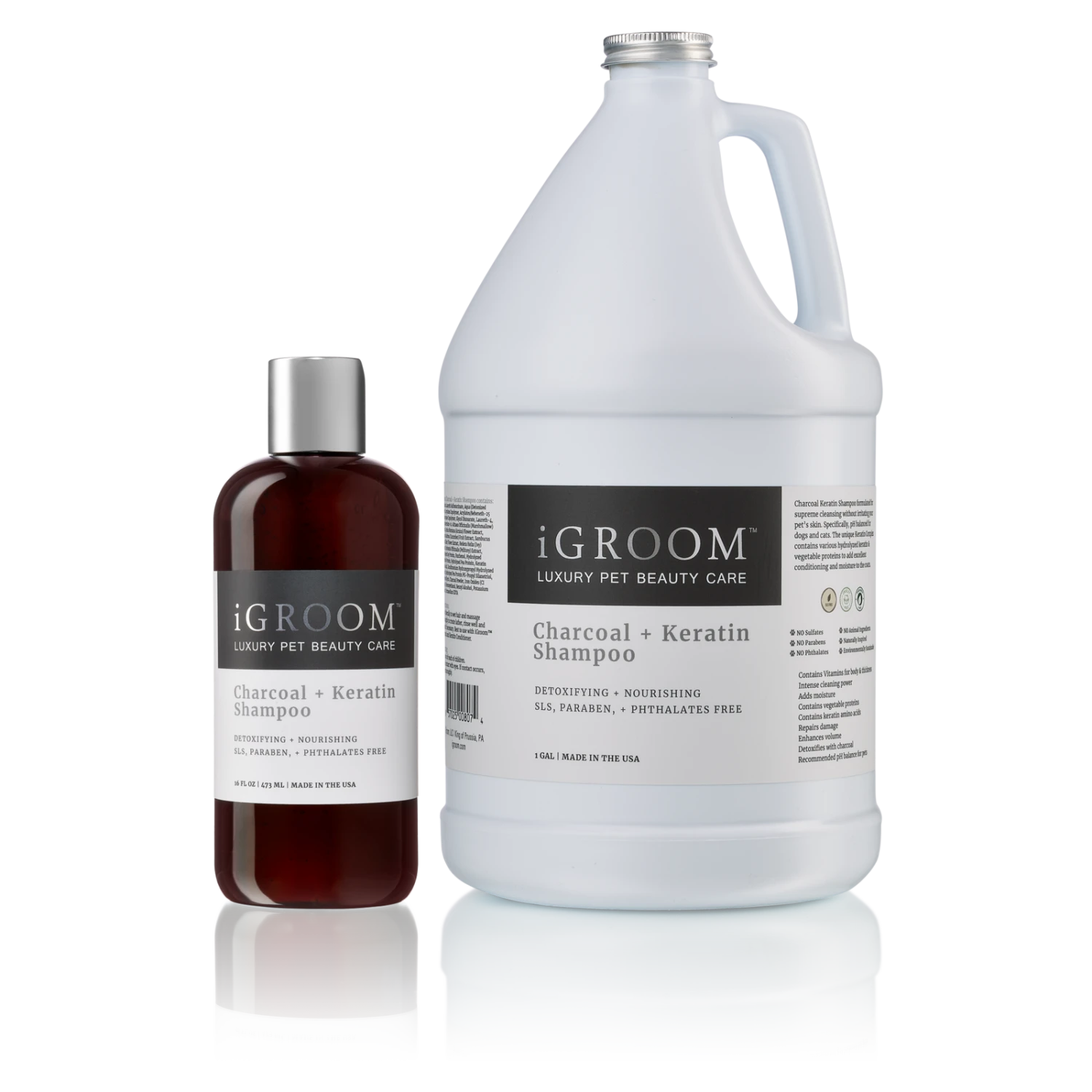 IGroom Charcoal + Keratin Shampoo 1 Gallon (3.8L) 2 IGroom Charcoal + Keratin Shampoo 1 Gallon (3.8L) - Image 2