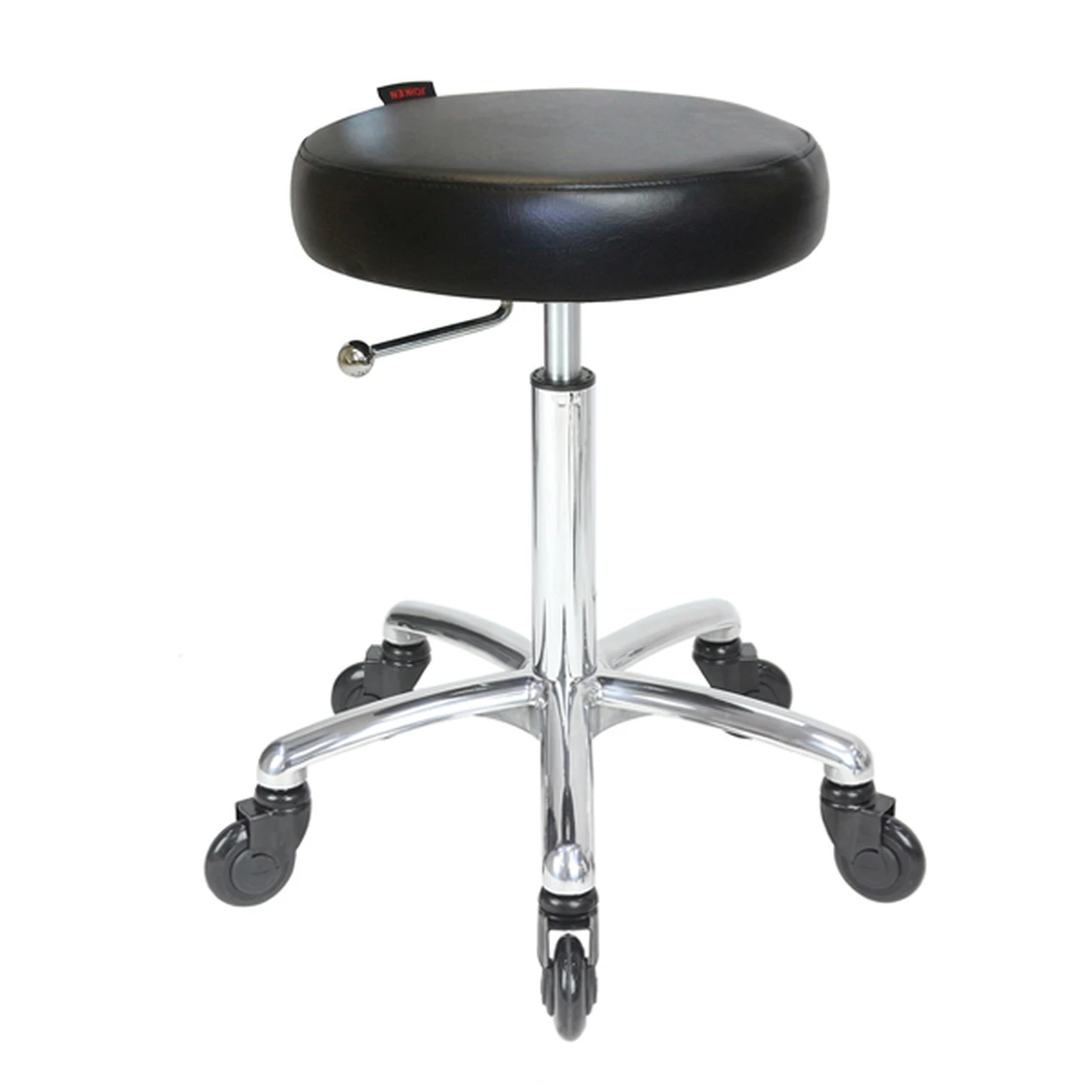 Joiken Black Turbo Gas Lift Stool Chrome Base With Click’n Clean Wheels 1 Joiken Black Turbo Gas Lift Stool Chrome Base With Click’n Clean Wheels