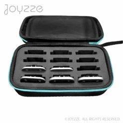 Joyzze Hard Blade Storage Case Fits 12 Blades - Neon Teal -Wah Shop JY 99082 2