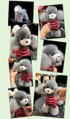 Mr. Jiang Teddy Bear Full Body Coat / Model Dog [Grey] -Wah Shop MJ TB02G 5