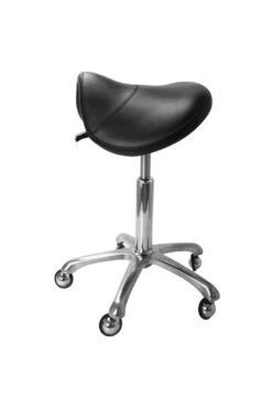 Ergonomic Saddle Stool With Planetary Casters -Wah Shop S GC002SW 2