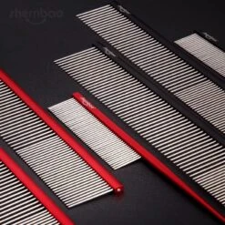 Shernbao Professional Pet Comb 18.7cm [Black] -Wah Shop S GSC187 BK 6