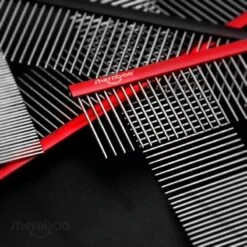 Shernbao Professional Pet Comb 24cm [Black] -Wah Shop S GSC245 BK 9