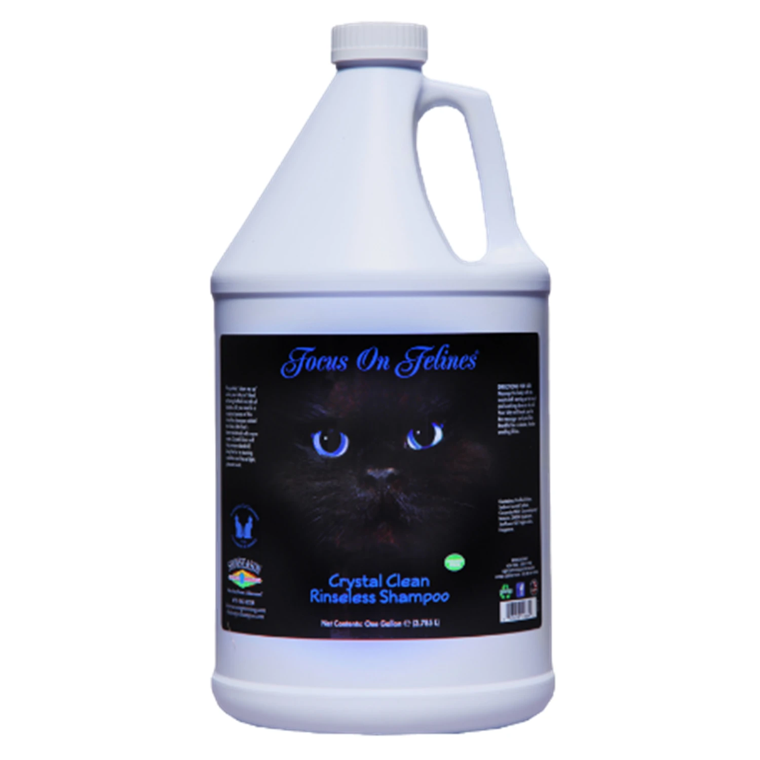 Focus On Felines® Crystal Clean Rinseless Shampoo For Cats Gallon (3.8L) 1 Focus On Felines® Crystal Clean Rinseless Shampoo For Cats Gallon (3.8L)