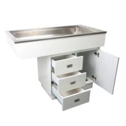 Dental Preparation Table With Stainless Steel Tub And Painted Cabinets -Wah Shop T FT851 4