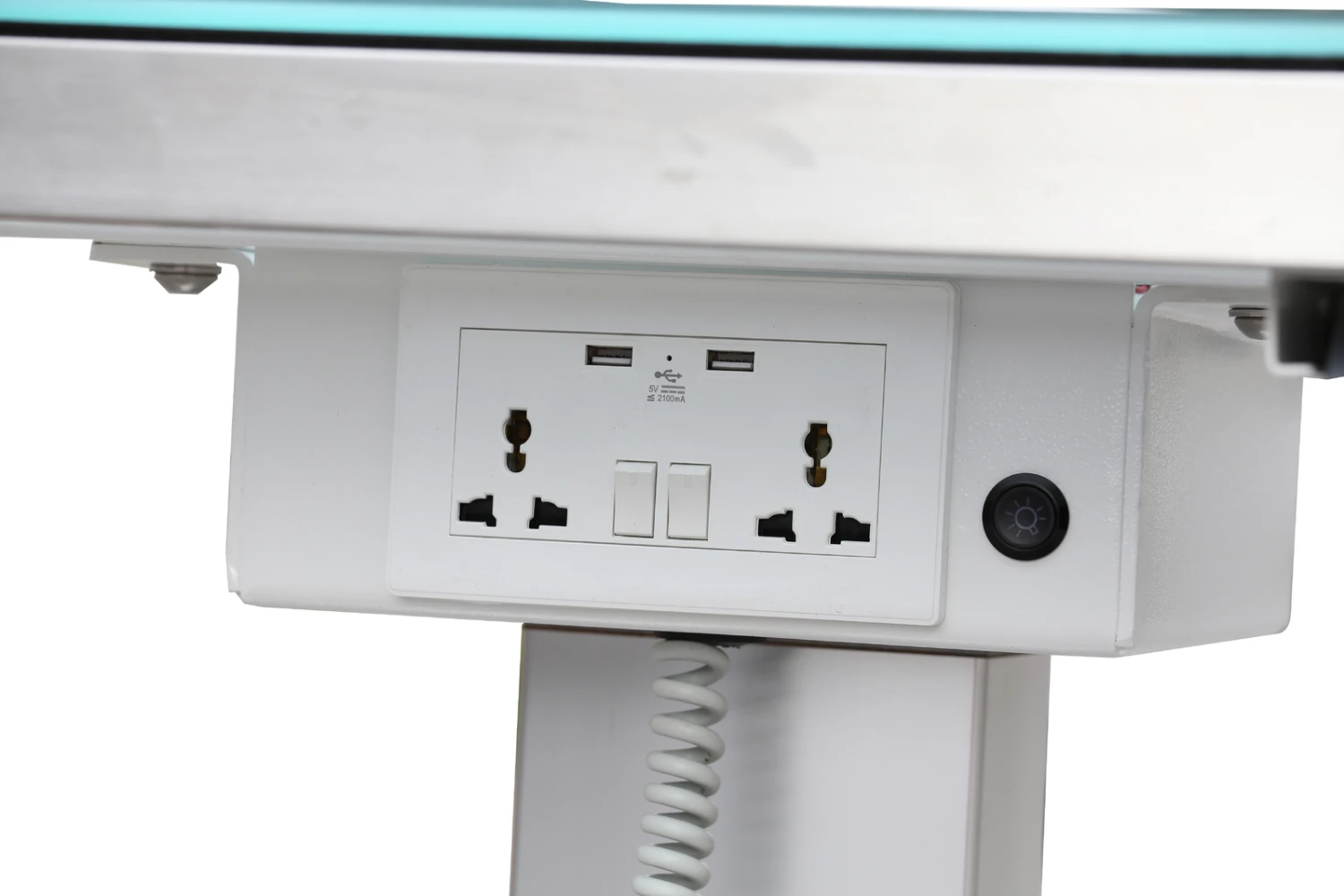 Aeolus LED Lighting Pedestal Lifting Table With Under Table Wheels 3 Aeolus LED Lighting Pedestal Lifting Table With Under Table Wheels - Image 3