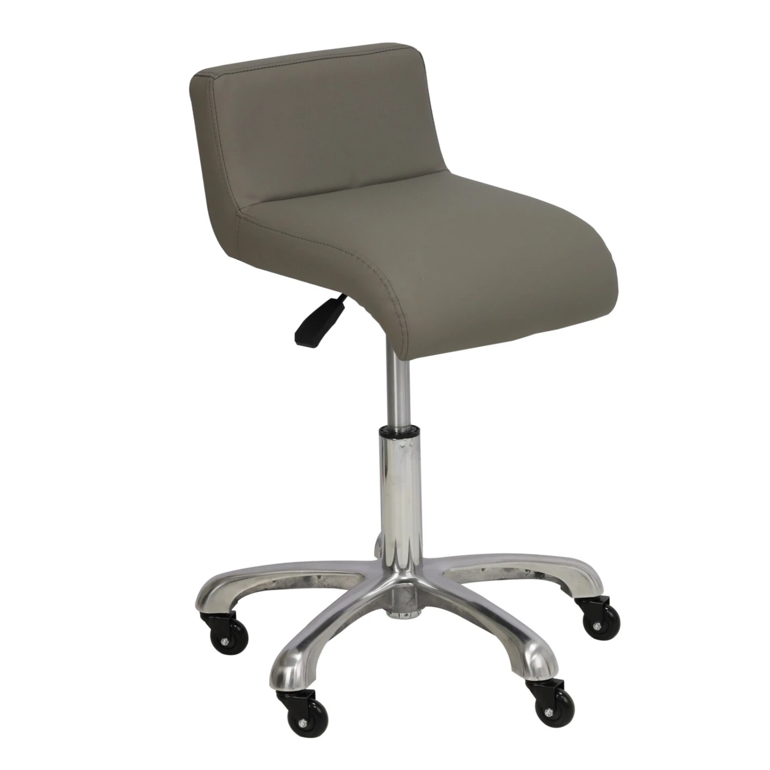 Groomer's Modern Groomer Stool With Square Cushion And Waist Support (Grey) 1 Groomer's Modern Groomer Stool With Square Cushion And Waist Support (Grey)