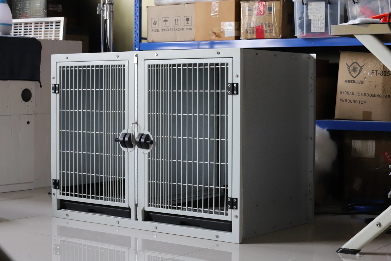 Aeolus KA505T Powder Coated Galvalume Modular Cage - Large 3 Aeolus KA505T Powder Coated Galvalume Modular Cage - Large - Image 3