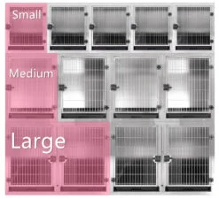 Aeolus KA505T Stainless Steel Modular Cage - Medium 10 Aeolus KA505T Stainless Steel Modular Cage - Medium -Wah Shop T KA505TM 201 2