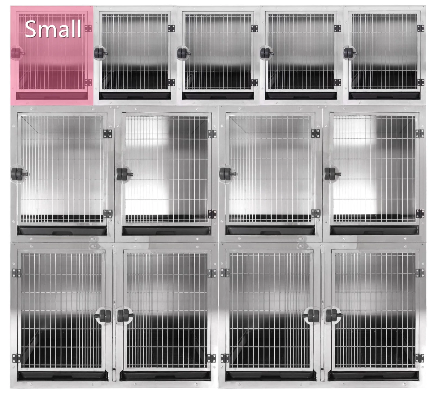 Aeolus KA505T Stainless Steel Modular Cage - Small 2 Aeolus KA505T Stainless Steel Modular Cage - Small - Image 2