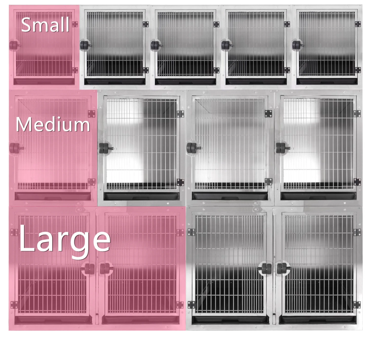 Aeolus KA505T Stainless Steel Modular Cage - Small 3 Aeolus KA505T Stainless Steel Modular Cage - Small - Image 3