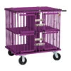 Aeolus 4-Berth Show Trolley With 6" Rubber Wheels - Large [Purple]