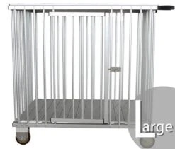 Aeolus 1-Berth Show Trolley With 4" Nylon Wheels - Large [Silver]