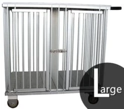 Aeolus 2-Berth Show Trolley With 4" Nylon Wheels - Large [Black]