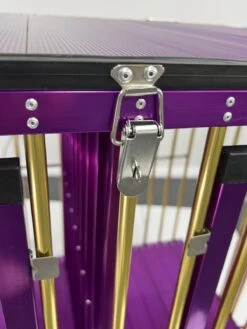 Aeolus 2-Berth Show Trolley With 4" Nylon Wheels [Gold And Purple] -Wah Shop T KB511NAT GP Kit 4