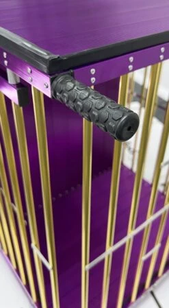 Aeolus 2-Berth Show Trolley With 4" Nylon Wheels [Gold And Purple] -Wah Shop T KB511NAT GP Kit 6