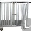 Aeolus 2-Berth Show Trolley With 4" Nylon Wheels - Large [Silver]