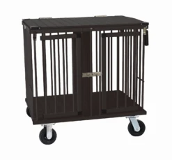 Aeolus 2-Berth Show Trolley With 6" Rubber Wheels - Small [Black]