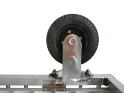 Aeolus 2-Berth Show Trolley With 6" Rubber Wheels - Small [Silver] -Wah Shop T KB513NAT SL Kit6W 7