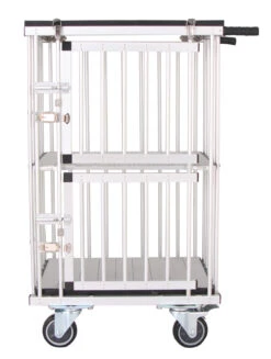 Aeolus 2-Berth Double Deck Show Trolley With 4" Nylon Wheels - XSmall [Purple] -Wah Shop T KB514NAT PP Kit 5