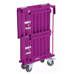 Aeolus 2-Berth Double Deck Show Trolley With 4" Nylon Wheels - XSmall [Purple] -Wah Shop T KB514NAT PP Kit 6