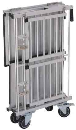 Aeolus 2-Berth Double Deck Show Trolley With 6" Rubber Wheels - XSmall [Purple] -Wah Shop T KB514NAT PP Kit6W 3