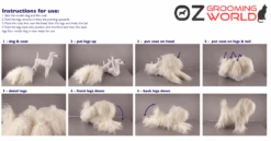 KissGrooming Teddy Bear Coat For Model Dog Mannequin [White] -Wah Shop T RMD22B1