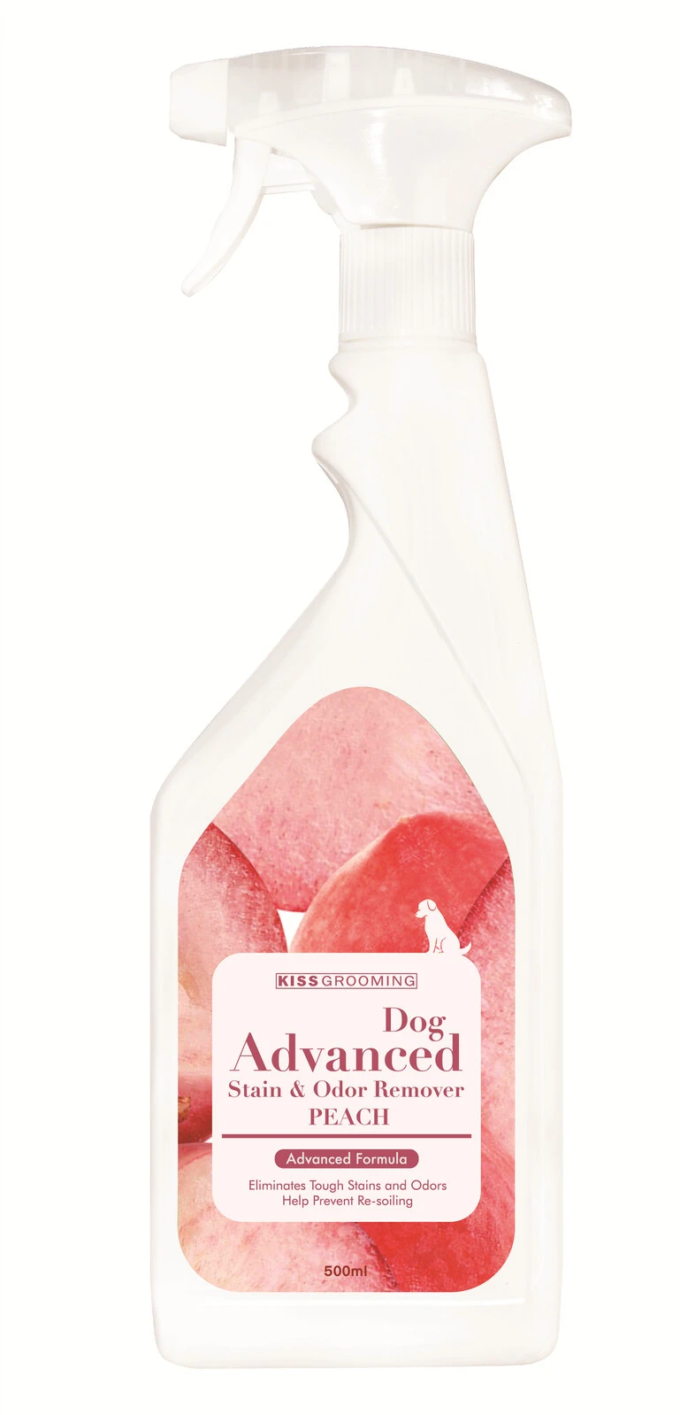 KissGrooming Advanced Stain & Odor Remover For Dog 500ml - Peach 1 KissGrooming Advanced Stain & Odor Remover For Dog 500ml - Peach