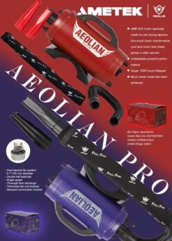 Aeolus Aeolian PRO Grooming Blaster Dryer With Heater - Blue Purple -Wah Shop T TD901GTP PP 2